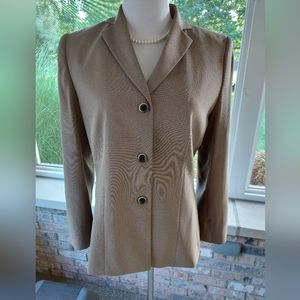 Evan Picone Long Skirt Suit 8 black and khaki